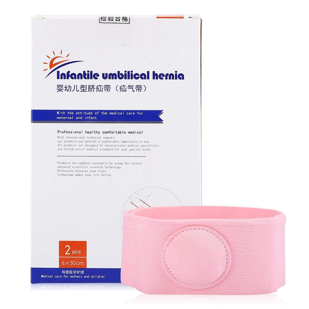 Hernia belt for babies, 2-piece hernia belt treatment for hernia therapy for children umbilical hernia belt for newborns infant newborn belt(Rosa) - Image 8